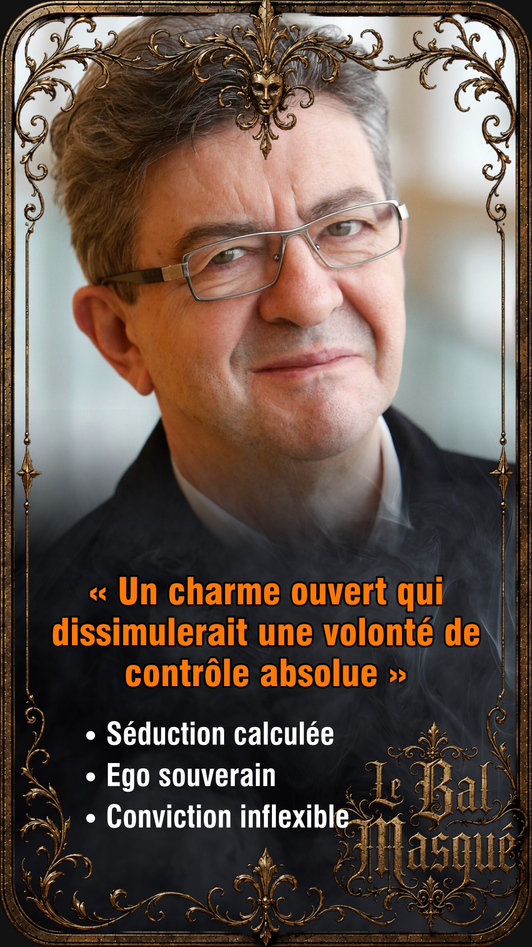 Analyse de personnalité de Jean-Luc Mélenchon par lecture de visage