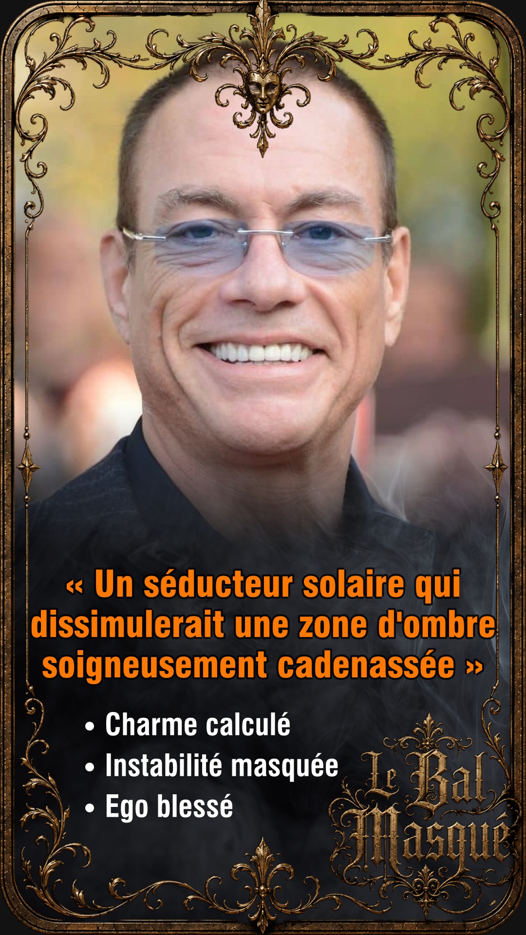 Carte Bal Masqué de Jean-Claude Van Damme