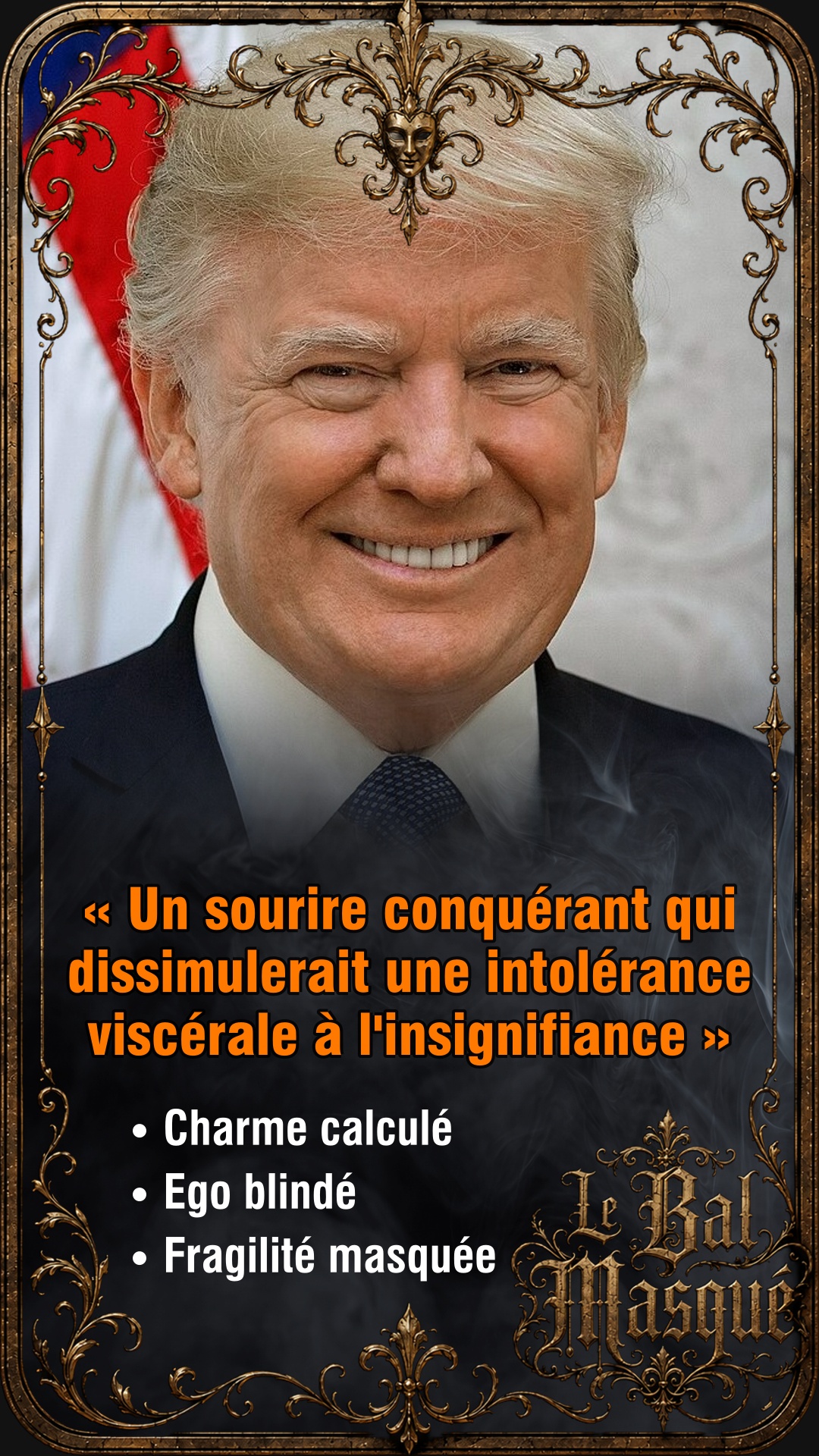 Carte Bal Masqué de Donald Trump