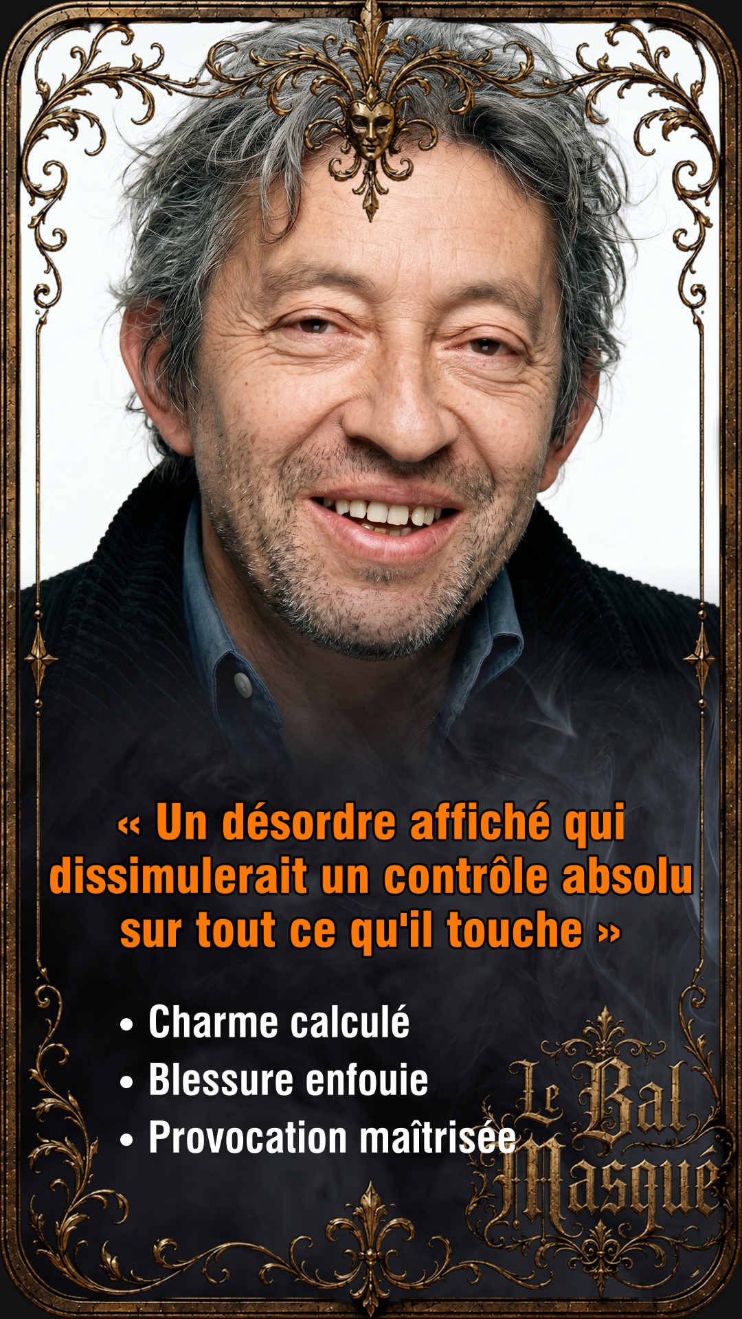 Carte Bal Masqué de Serge Gainsbourg