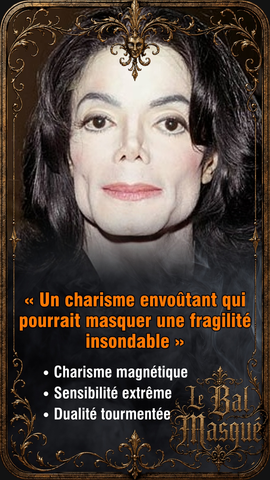 Carte Bal Masqué de Michael Jackson