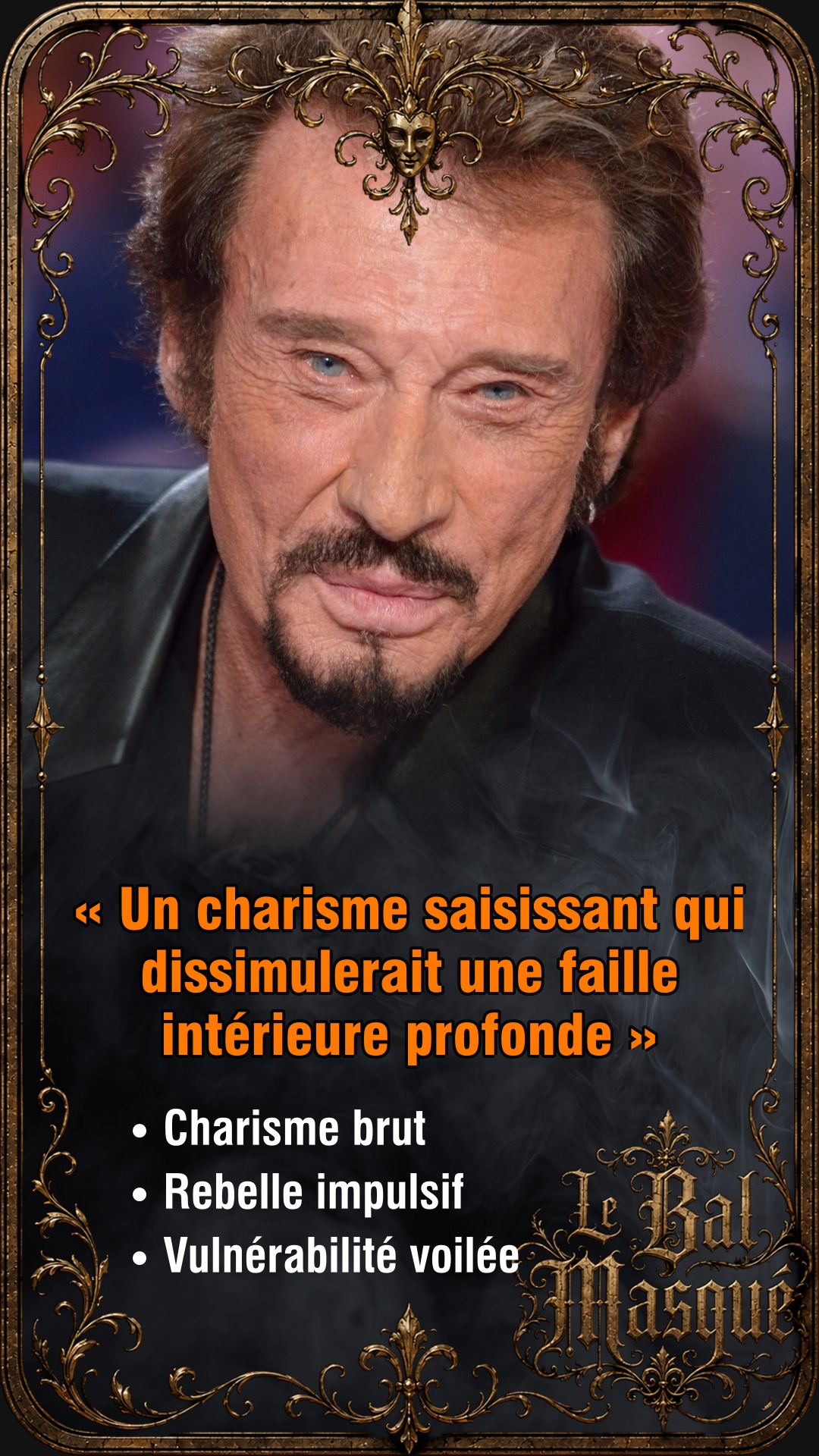 Carte Bal Masqué de Johnny Hallyday